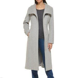 Cole Haan Full Length Gray Wool Coat